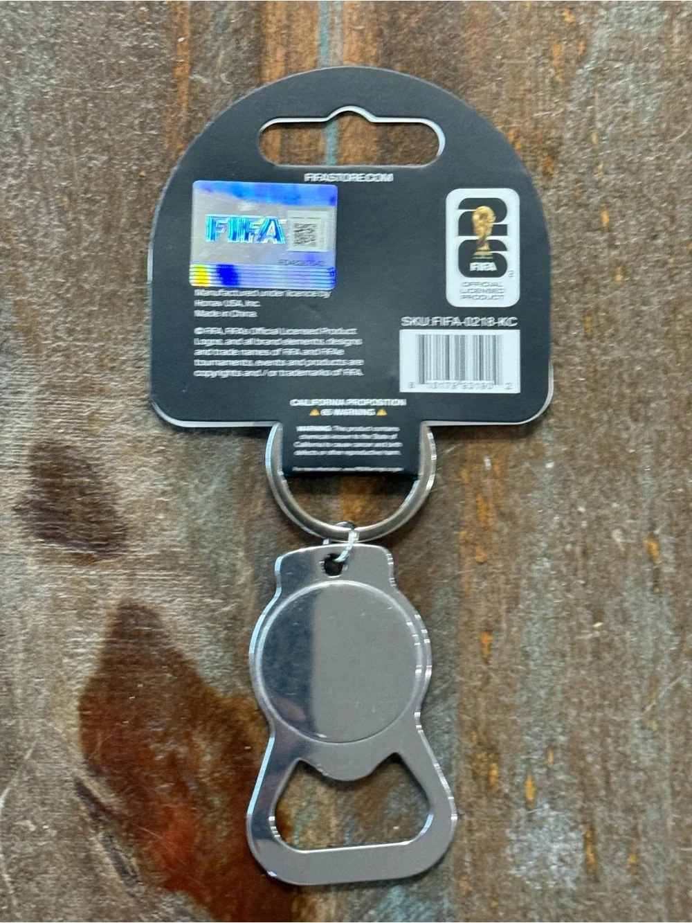 FIFA World Cup 2026 Official Licensed Bottle Opener Keychain NWT